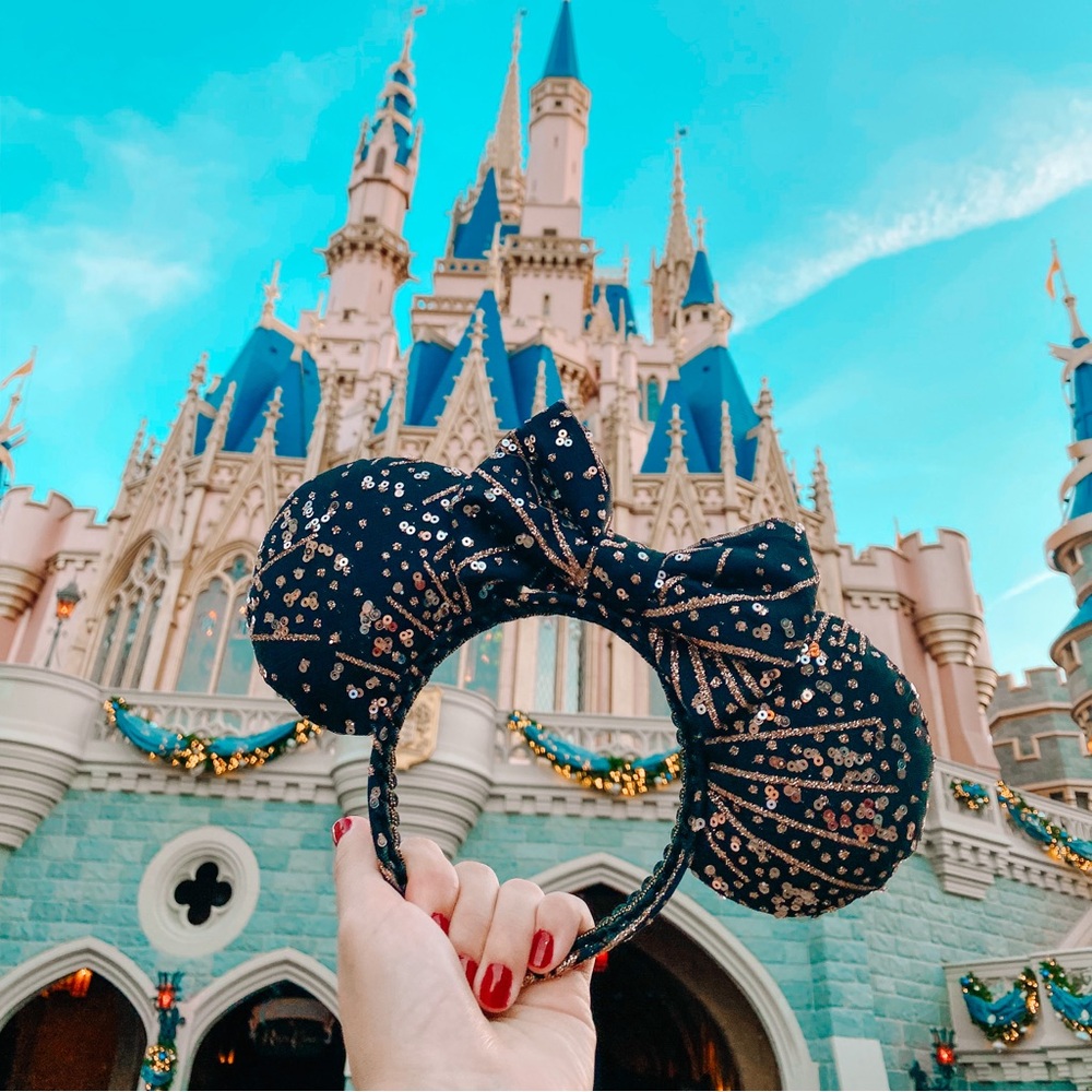 New Year Gold and Black Mouse Ears